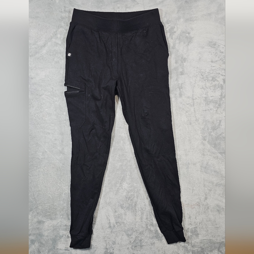 Jaanuu Women's Black S Tall Jogger Scrub Pants